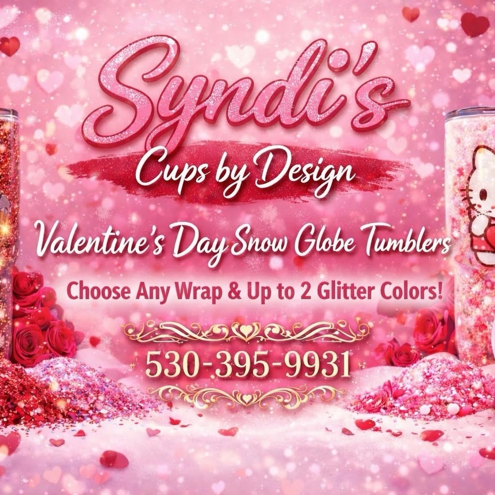 Valentine's Day Snow Globe Tumbler